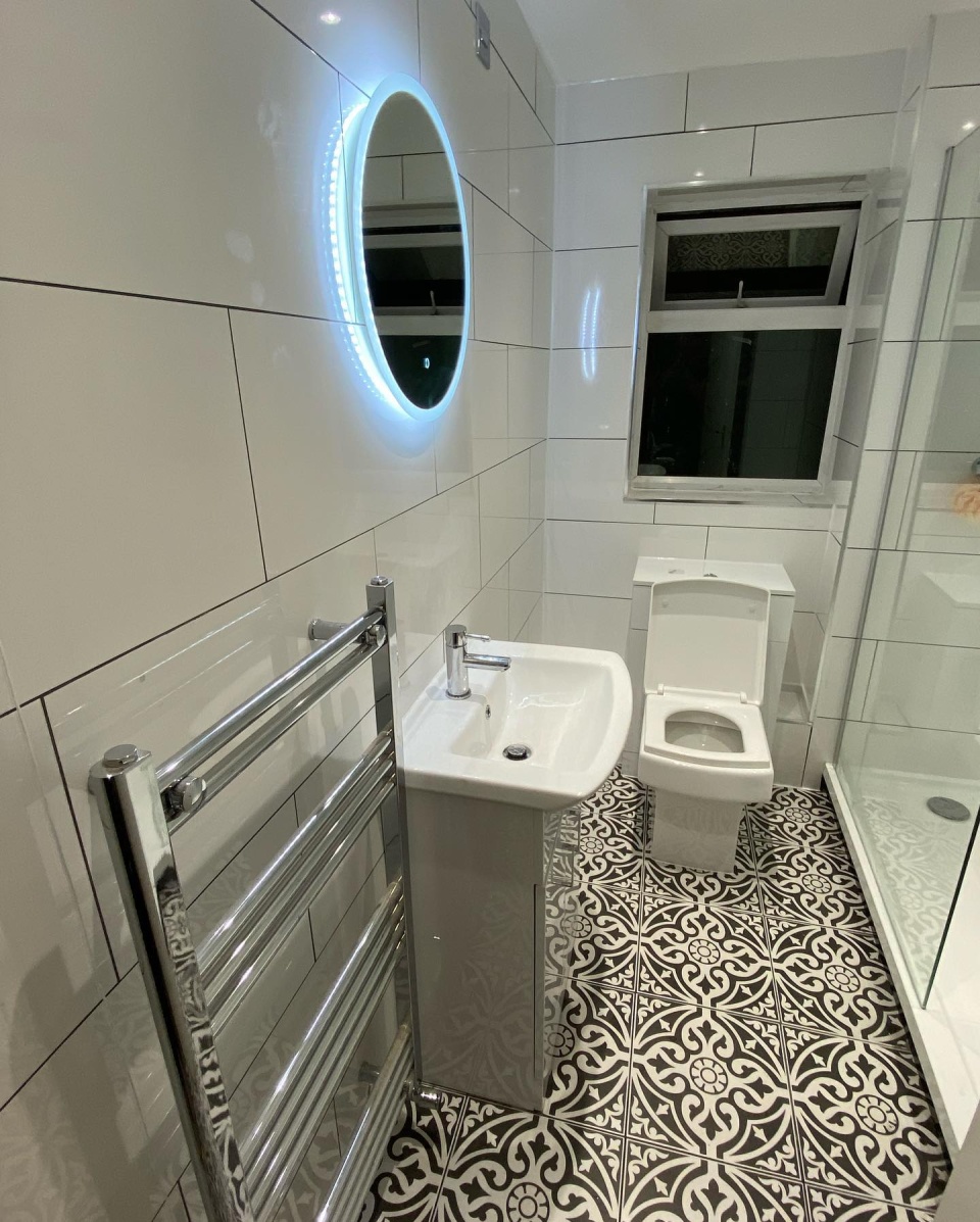 Image of a new bathroom