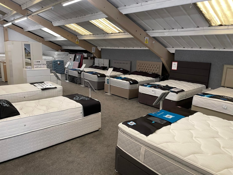 Image of double, single and king mattresses in crown carpet and bed warehouse