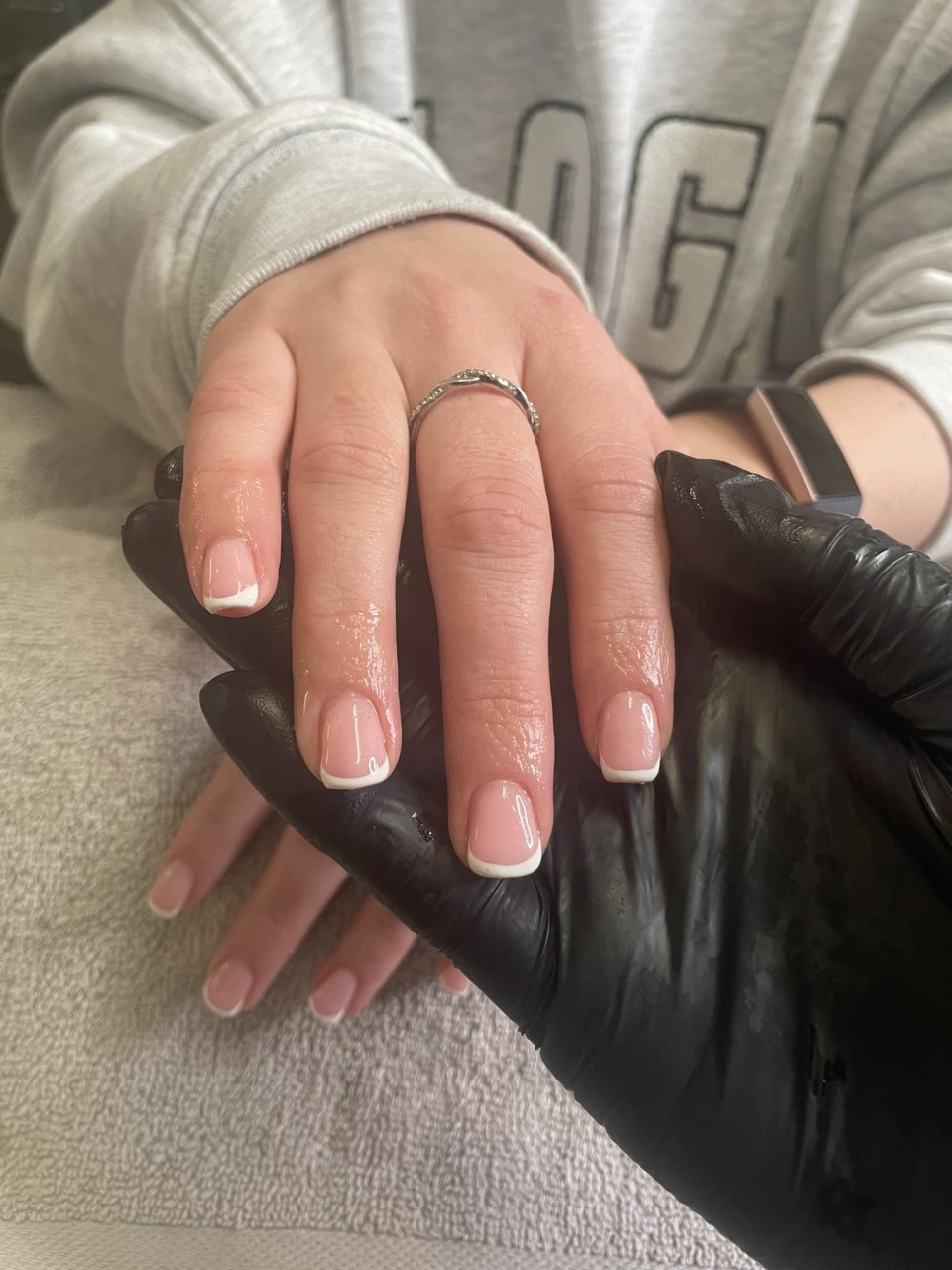 Gel Nails white tips